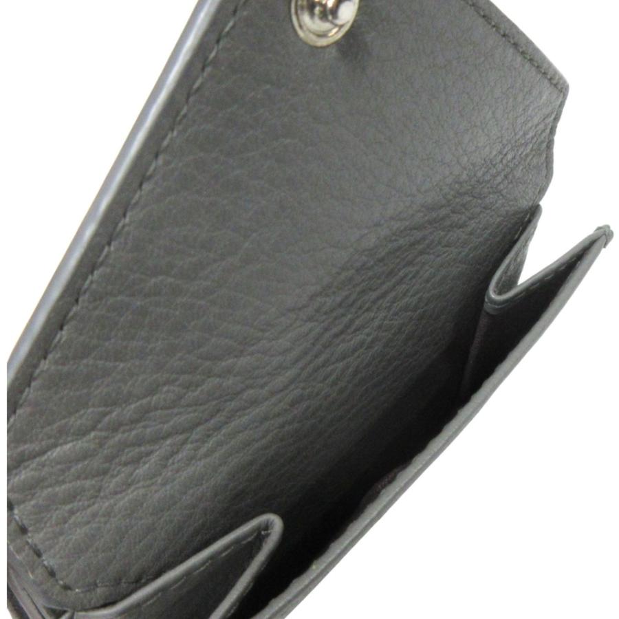 良品 BALENCIAGA バレンシアガ ペーパー ミニ ウォレット ケース 財布 三つ折り レザー ロゴ プリント 391446 グレー メンズ レディース 古着 中古 USED BALENCIAGA（バレンシアガ） 良品 ペーパー ミニ ウォレット ケース