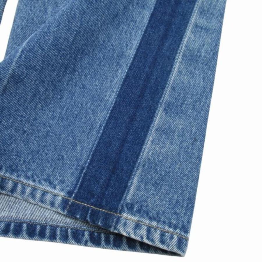 美品 2016年製 BALENCIAGA バレンシアガ ROCKABILLY ワイドレッグ デニム クロップド ジーンズ パンツ 36 インディゴ レディース 古着 中古 | BALENCIAGA | 04