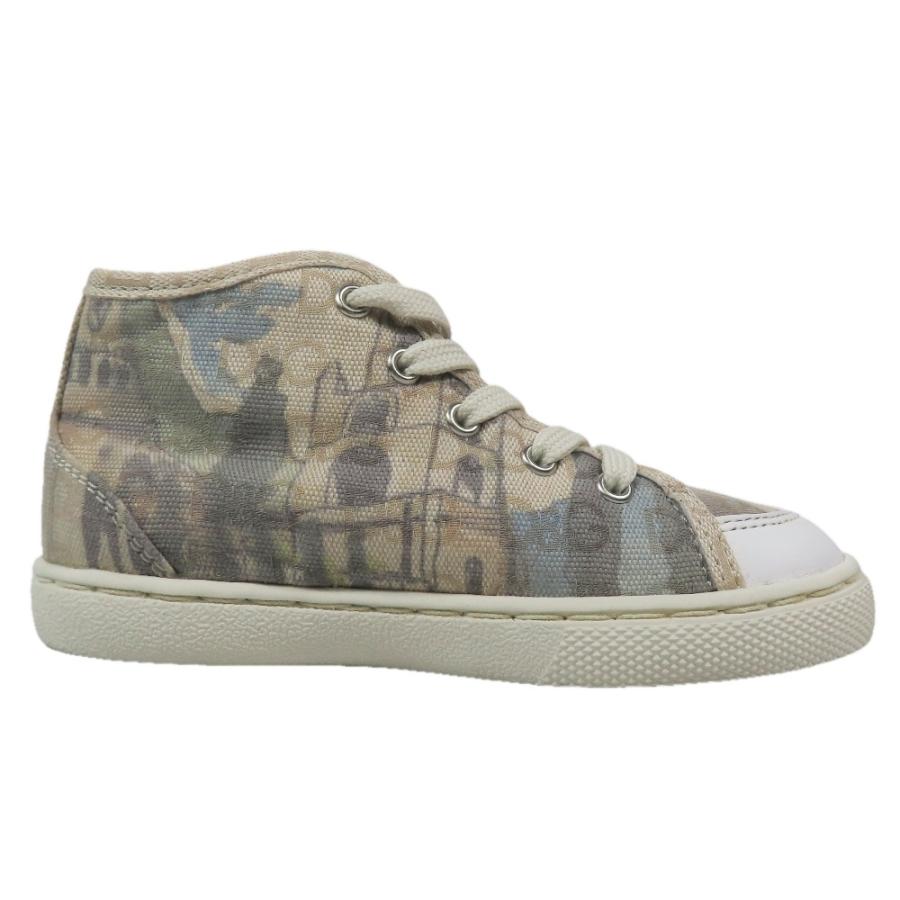 未使用 DOLCE&GABBANA ドルチェアンドガッバーナ キッズ 子供靴 ハイカット スニーカー シューズ DGロゴ 25 ベージュ キッズ 古着 中古 | DOLCE&GABBANA | 03