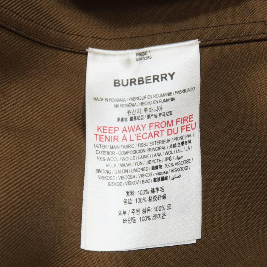 未使用 BURBERRY バーバリー ウール ジャンプスーツ サロペット ハーフジップ ノースリーブ ロング ワイドパンツ 38 ブラウン レディース 古着 中古 | BURBERRY | 05