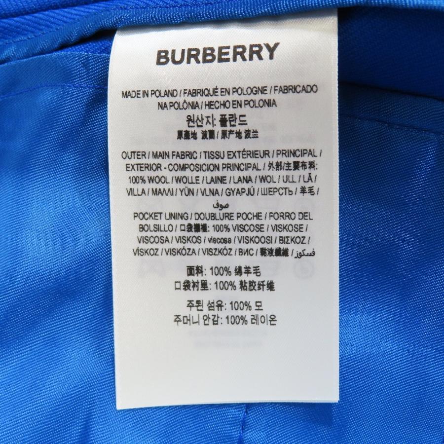未使用 BURBERRY バーバリー ワイドパンツ スラックス ジップフライ ウール 36 ブルー レディース 古着 中古 | BURBERRY | 07