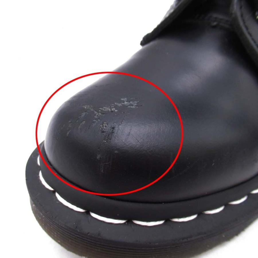 良品 DR. MARTENS ドクターマーチン 1460 ホワイトステッチ 8 ホールブーツ シューズ 靴 スムースレザー UK3/22.0 黒 ブラック レディース 古着 中古 | Dr.Martens | 07