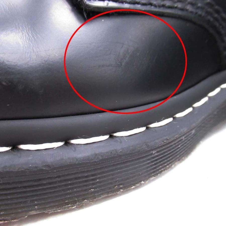 良品 DR. MARTENS ドクターマーチン 1460 ホワイトステッチ 8 ホールブーツ シューズ 靴 スムースレザー UK3/22.0 黒 ブラック レディース 古着 中古 | Dr.Martens | 08