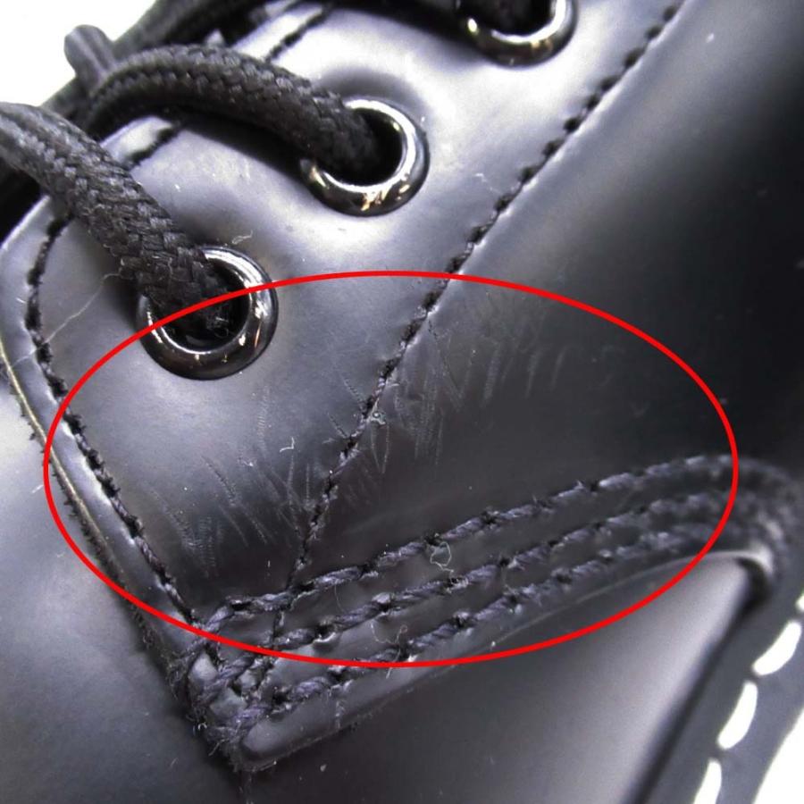 良品 DR. MARTENS ドクターマーチン 1460 ホワイトステッチ 8 ホールブーツ シューズ 靴 スムースレザー UK3/22.0 黒 ブラック レディース 古着 中古 | Dr.Martens | 09