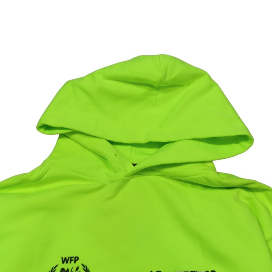 未使用 22年製 BALENCIAGA バレンシアガ World Food Program Hoodie スウェット パーカー プルオーバー カットソー S ネオングリーン メンズ レディース 古着 中 | BALENCIAGA | 02