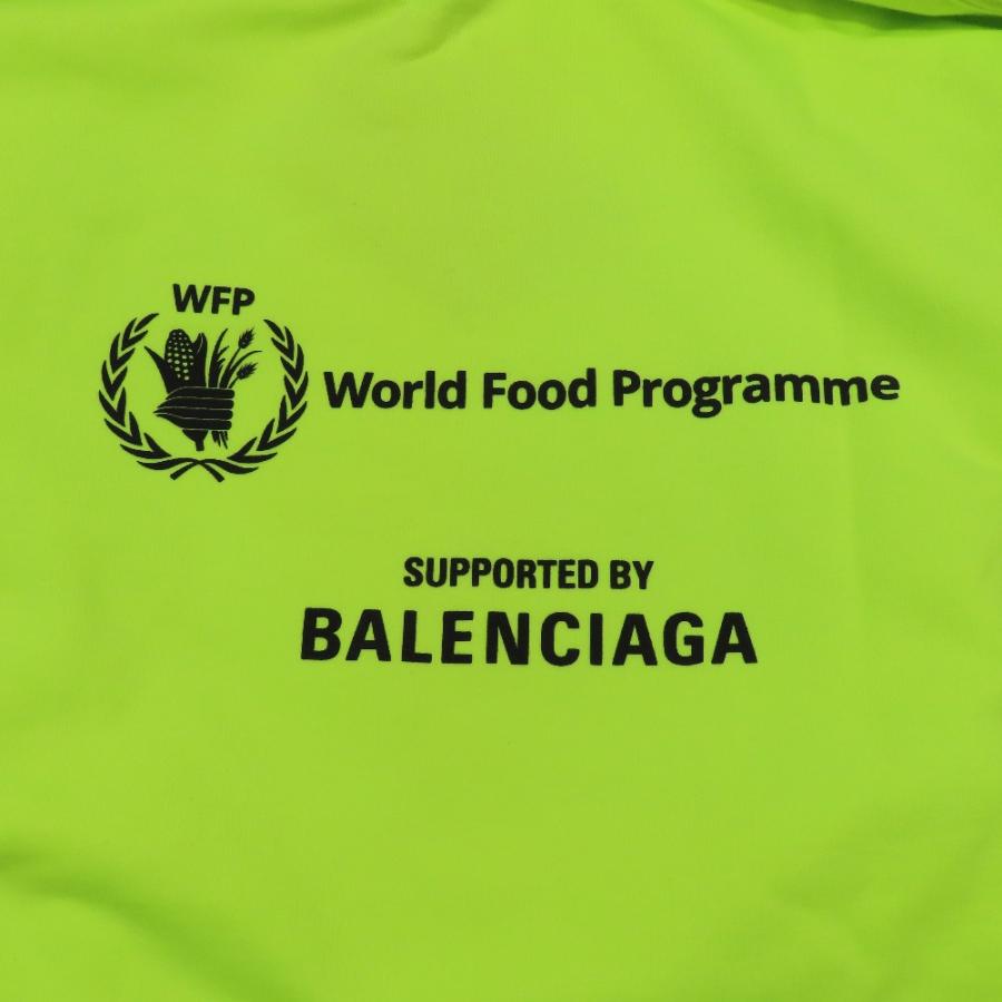 未使用 22年製 BALENCIAGA バレンシアガ World Food Program Hoodie スウェット パーカー プルオーバー カットソー S ネオングリーン メンズ レディース 古着 中 | BALENCIAGA | 04