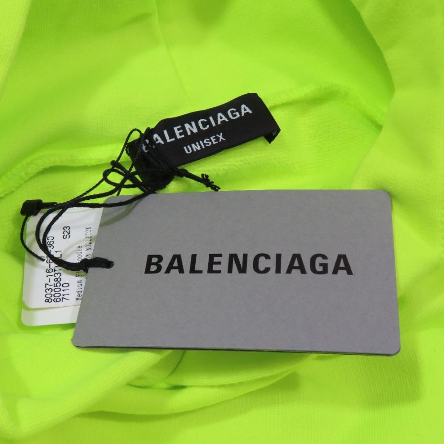 未使用 22年製 BALENCIAGA バレンシアガ World Food Program Hoodie スウェット パーカー プルオーバー カットソー S ネオングリーン メンズ レディース 古着 中 | BALENCIAGA | 06