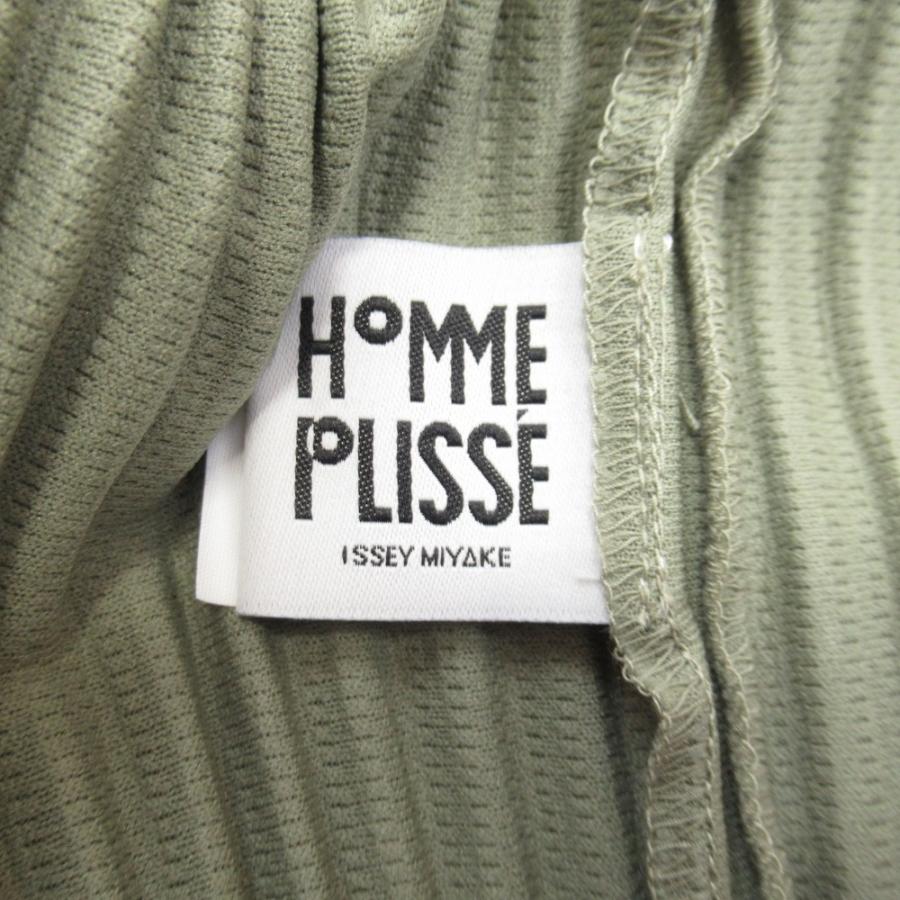 新品同様 22aw HOMME PLISSE ISSEY MIYAKE オムプリッセ イッセイミヤケ プリーツ フーデッド マント パーカー 羽織 3 グリーン HP23JL126 メンズ 古着 中古 USED HOMME PLISSE ISSEY MIYAKE 新品同様 22aw オムプリッセ イッセイ