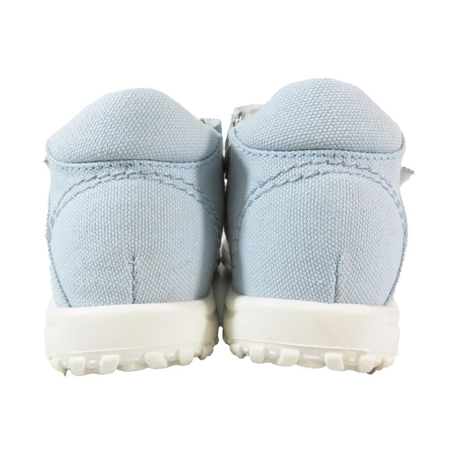 未使用 DOLCE\u0026GABBANA ドルチェアンドガッバーナ キッズ 子供靴 スポーツサンダル DGロゴ キャンバス シューズ 青系 26 キッズ 古着 中古の画像