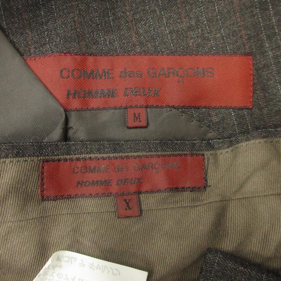 新品同様 80's COMME des GARCONS HOMME DEUX コムデギャルソンオムドゥ スーツ セットアップ ジャケット パンツ ヴィンテージ  ブラウン メンズ 古着 中古 USED COMME des GARCONS HOMME DEUX 新品同様 80's コムデギャルソンオム