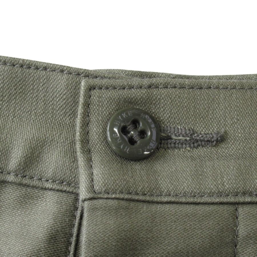 美品 22AW HYKE ハイク バックサテン ベイカー パンツ ミリタリー サイズ5 XXL オリーブ メンズ レディース 古着 中古 | HYKE | 04