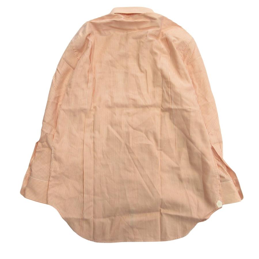 新品同様 Loro Piana ロロピアーナ ボタンダウン ドレス ワイシャツ カットソー ストライプ ビオジネス フォーアマル 17/43 オレンジ メンズ 古着 中古 | Loro Piana | 01