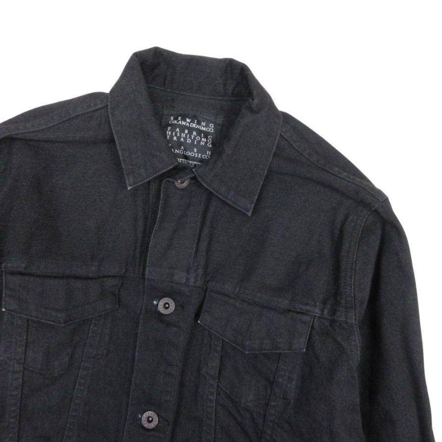 美品 KURO SEWING OIKAWA DENIM クロ オイカワデニム 3rd デニムジャケット Gジャン ジージャン カバーオール ブルゾン 0 黒 ブラック メンズ 古着 中古 | KURO | 02