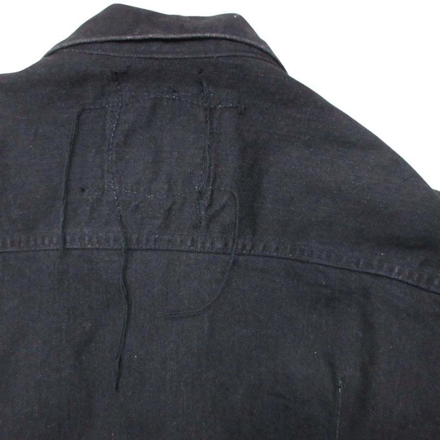 美品 KURO SEWING OIKAWA DENIM クロ オイカワデニム 3rd デニムジャケット Gジャン ジージャン カバーオール ブルゾン 0 黒 ブラック メンズ 古着 中古 | KURO | 04