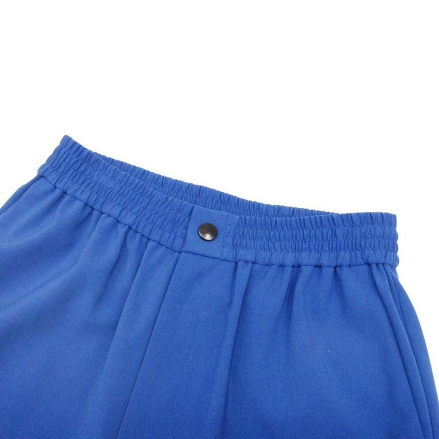 美品 20aw HYKE ハイク STRETCH WIDE LEG PANTS ストレッチ ワイド パンツ スラックス ボトムス ゴムウエスト 1 青 ブルー レディース 古着 中古 | HYKE | 02