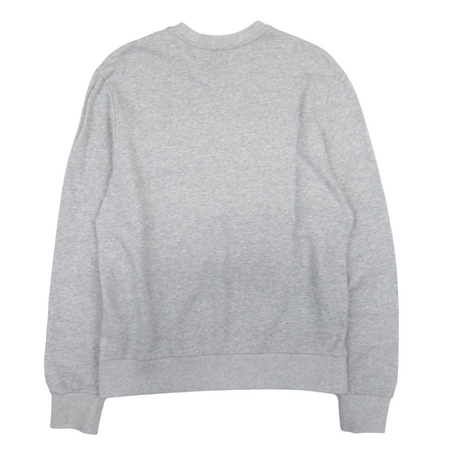 美品 20ss MONCLER モンクレール ロゴワッペン スウェットシャツ 裏毛 トレーナー クルーネック トップス カットソー M 杢グレー メンズ 古着 中古 | MONCLER | 01