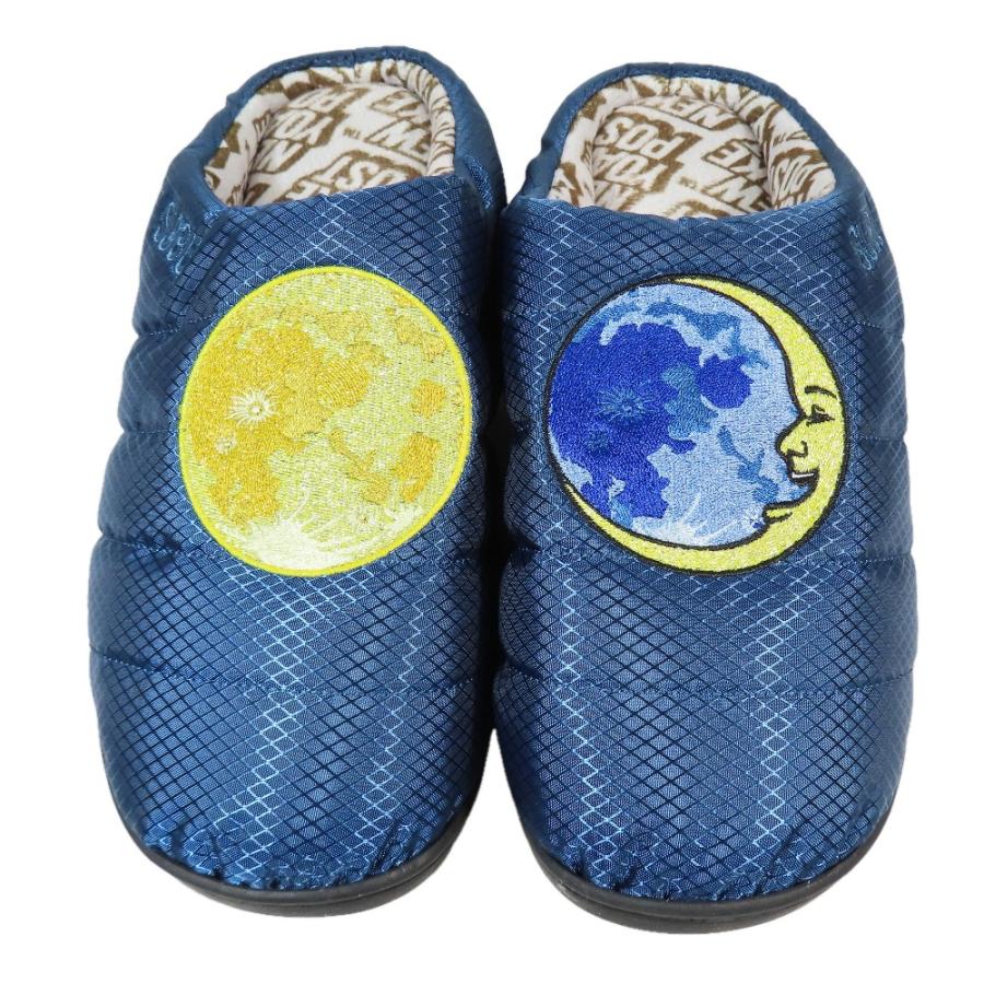 未使用 SUBU スブ × NEW YOAKE POST ニューヨアケポスト MOONS MIDNIGHT サンダル スリッパ ルームシューズ 2 ブルー メンズ 古着 中古 | SUBU