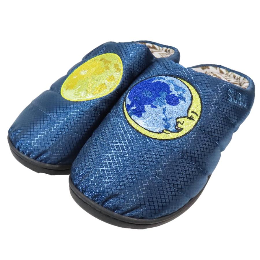 未使用 SUBU スブ × NEW YOAKE POST ニューヨアケポスト MOONS MIDNIGHT サンダル スリッパ ルームシューズ 2 ブルー メンズ 古着 中古 | SUBU | 01