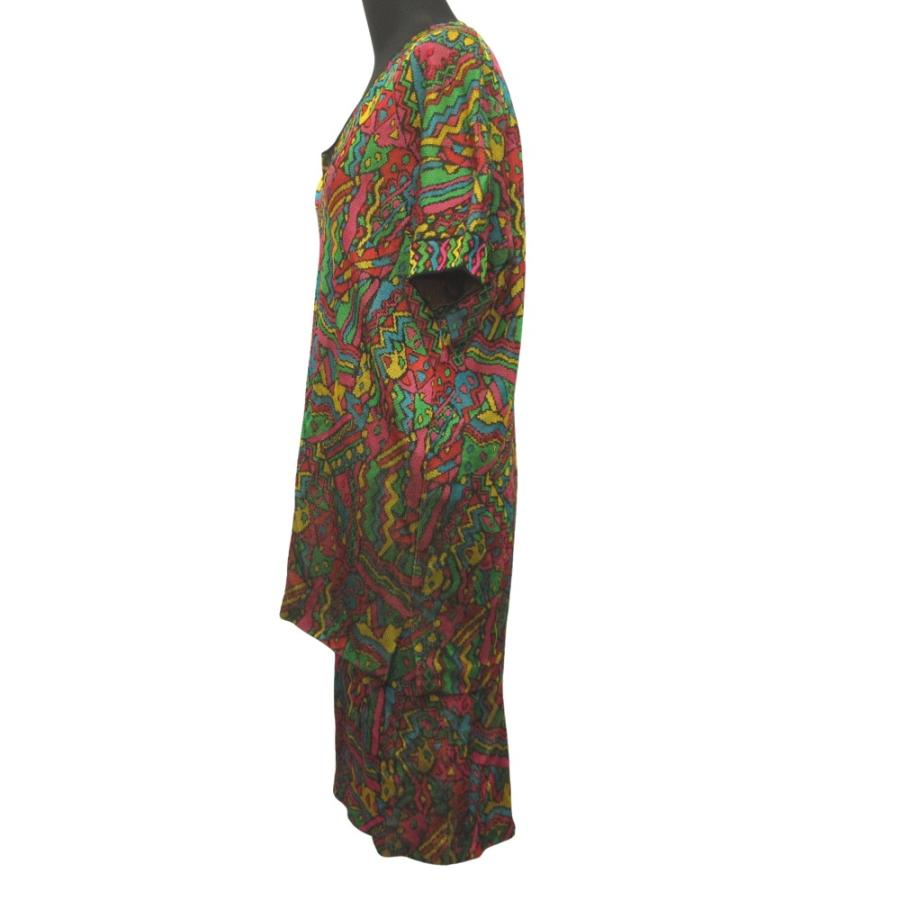良品 MISSONI ミッソーニ 90's ニット セットアップ カットソー シャツ スカート 総柄 ヴィンテージ 42 マルチカラー レディース 古着 中古 | MISSONI | 02