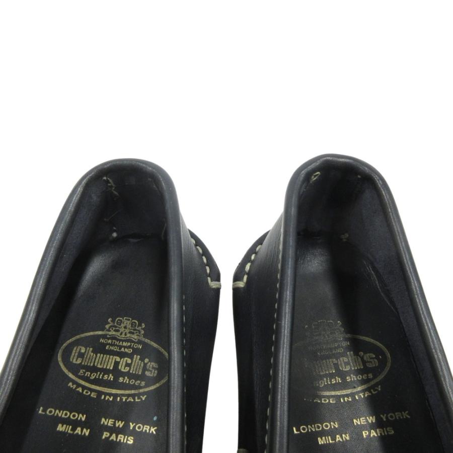 美品 Church's チャーチ コイン ペニー ローファーシューズ 靴 レザー バイカラー サイズ6 25cm ネイビー/ホワイト メンズ 古着 中古 | Church's | 05