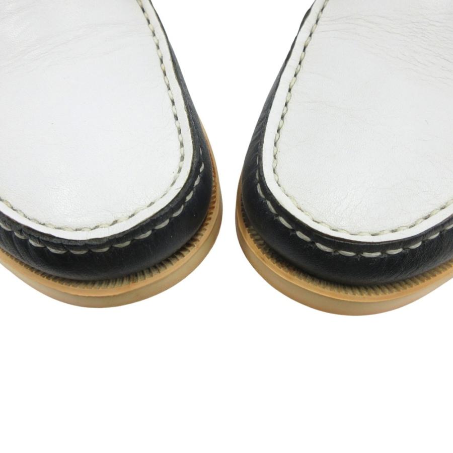 良品 Paraboot パラブーツ ビームス 別注 BARTH バース デッキ シューズ ローファー 靴 レザー トリコロール サイズ6.5 25cm メンズ 古着 中古 | Paraboot | 08