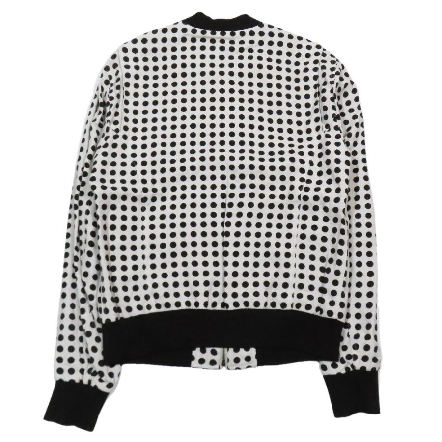 未使用 DOLCE&GABBANA ドルチェアンドガッバーナ ドット ブルゾン ジャケット ジップアップ 52 オフホワイト ブラウン メンズ 古着 中古 | DOLCE&GABBANA | 01
