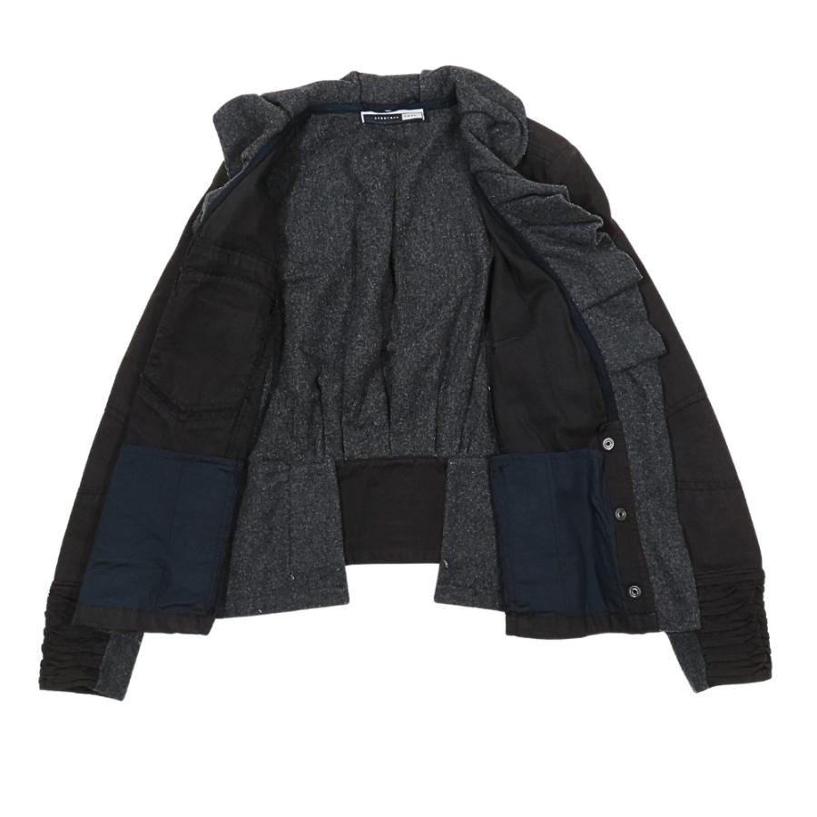 SPORTMAX CODE スポーツ マックスコード マックスマーラ ウール 切替 ブルゾンジャケット フリル襟 アウター 40 グレー レディース 古着 中古 |  | 01