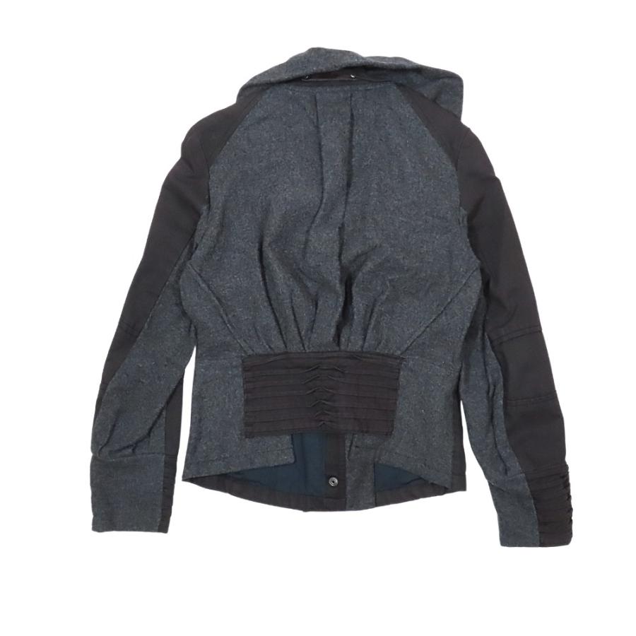 SPORTMAX CODE スポーツ マックスコード マックスマーラ ウール 切替 ブルゾンジャケット フリル襟 アウター 40 グレー レディース 古着 中古 |  | 02