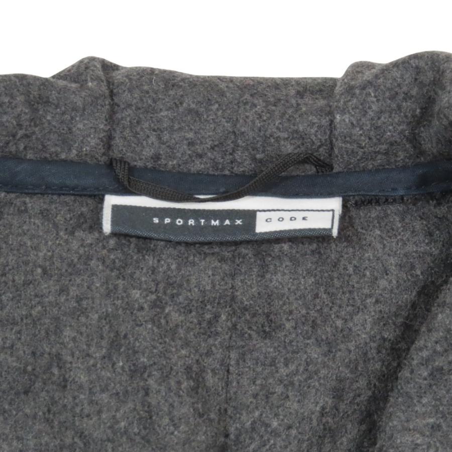 SPORTMAX CODE スポーツ マックスコード マックスマーラ ウール 切替 ブルゾンジャケット フリル襟 アウター 40 グレー レディース 古着 中古 |  | 04
