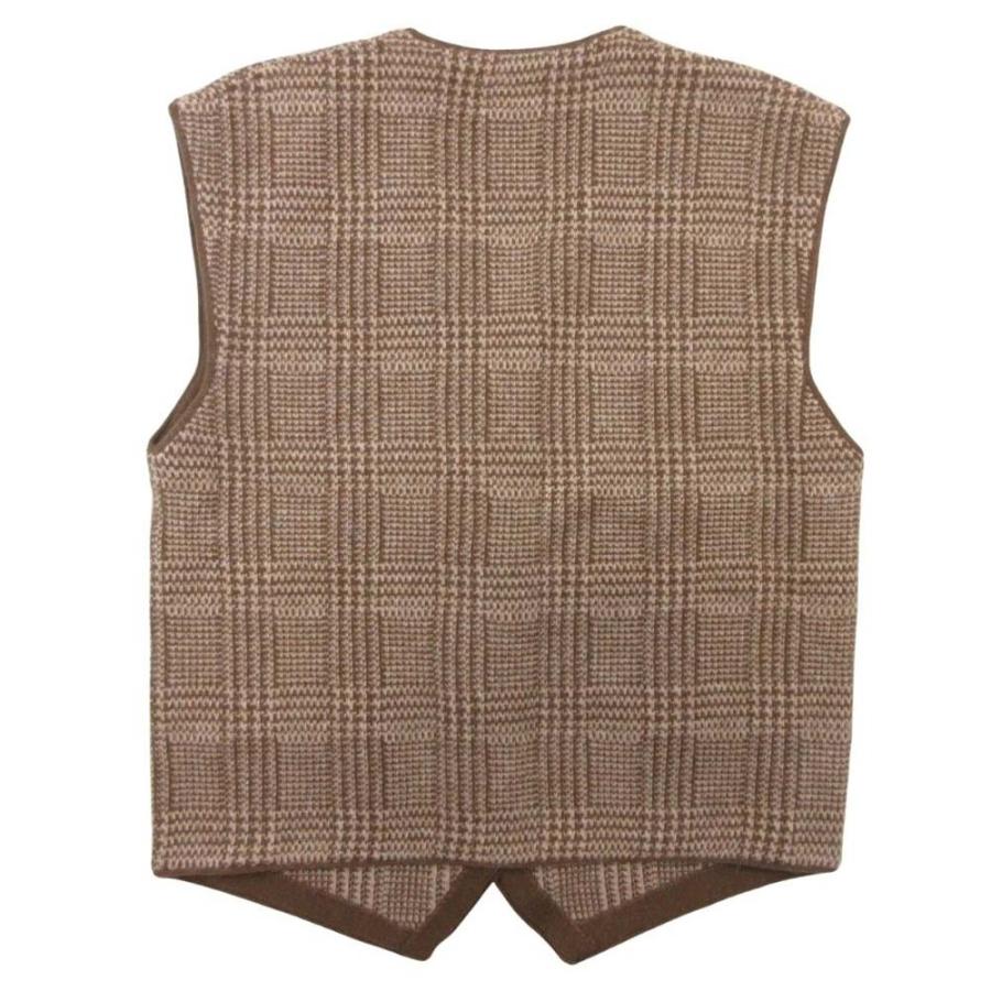 美品 Max Mara マックスマーラ 白タグ グレンチェック ニットベスト アンゴラブレンド ジレ Vネック S ベージュ レディース 古着 中古 | Max Mara | 01