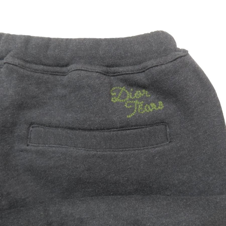 未使用 23SS DIOR ディオール × Denim Tears ロゴワッペン エンブロイダリー スウェットパンツ ジョガーパンツ グレー XXL 大きいサイズ メンズ 古着 中古_4