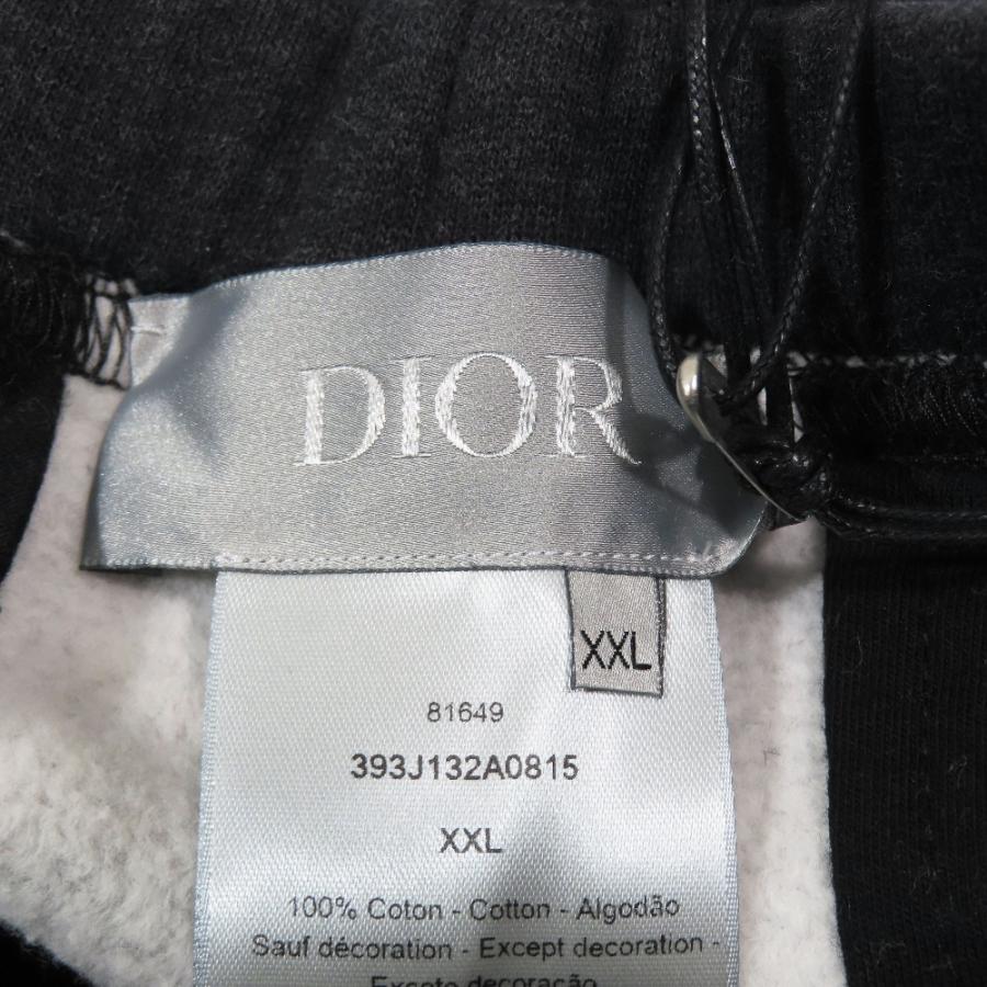 未使用 23SS DIOR ディオール × Denim Tears ロゴワッペン エンブロイダリー スウェットパンツ ジョガーパンツ グレー XXL 大きいサイズ メンズ 古着 中古_5