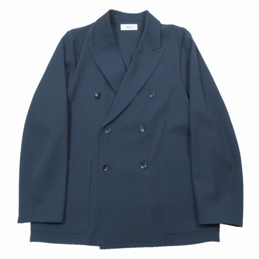 新品同様 25aw marka マーカ W.B JACKET LOOSE FIT ダブルブレステッド テーラードジャケット ブレザー 1 ミディアムグレー M25D01JK01C メンズ 古着 中古 | marka