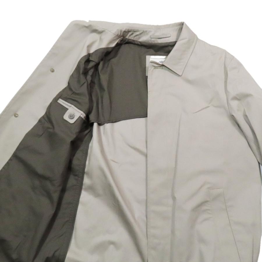 美品 HERNO ヘルノ ステンカラー スプリングコート ロング ジャケット ブルゾン 背抜き コットン100％ 48 サンドベージュ メンズ 古着 中古 | HERNO | 02