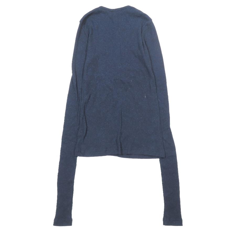 美品 INSCRIRE アンスクリア ONLY ARK 別注 Open L/S Tee ニット ハーフジップ カットソー 長袖 トップス ネイビー M レディース 古着 中古 | INSCRIRE | 01