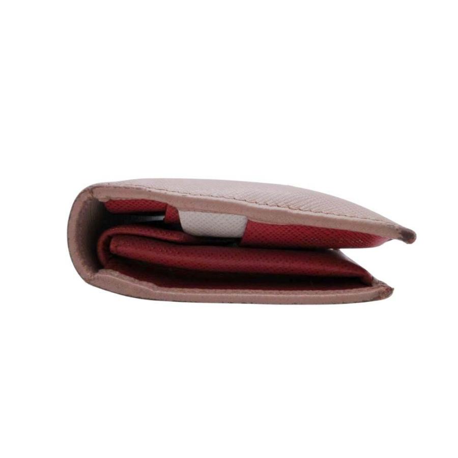 PRADA プラダ 1MV204 サフィアーノレザー マルチカラー 二つ折り財布 コンパクトウォレット 小銭入れ有 ベージュ レディース 古着 中古 | PRADA | 02