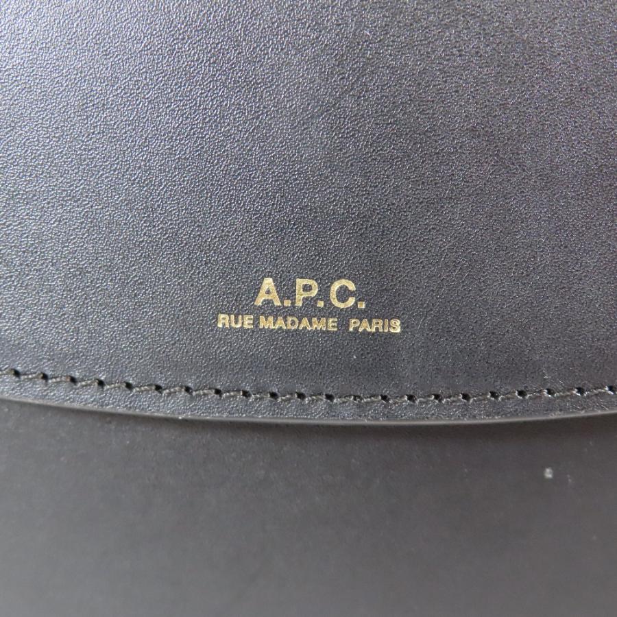 新品同様 A.P.C  アーペーセー SAC GENEVE MINI レザー サックジュネーヴミニ ショルダーバッグ クロスボディ カバン ブラック レディース 古着 中古 | A.P.C. | 07