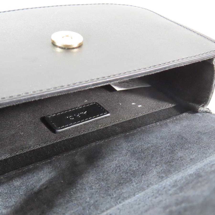 新品同様 A.P.C  アーペーセー SAC GENEVE MINI レザー サックジュネーヴミニ ショルダーバッグ クロスボディ カバン ブラック レディース 古着 中古 | A.P.C. | 08