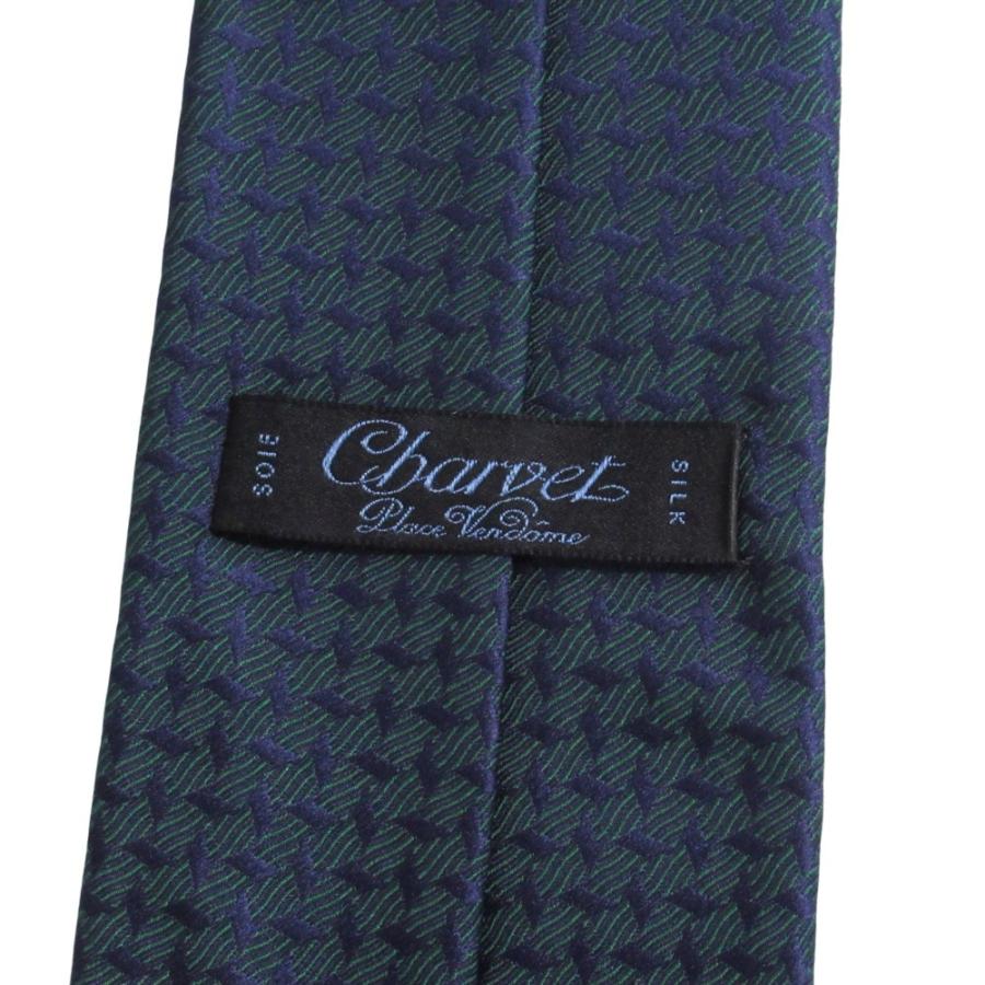 美品 Charvet シャルベ 総柄 シルク ネクタイ レギュラータイ スーツ