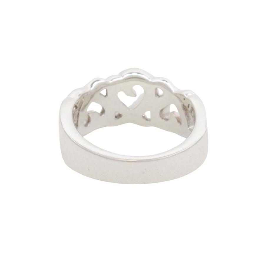 新品同様 TIFFANY & Co ティファニー トリプル ラビングハート リング 指輪 925 アクセサリー パロマピカソ 11号 シルバー レディース 古着 中古_2