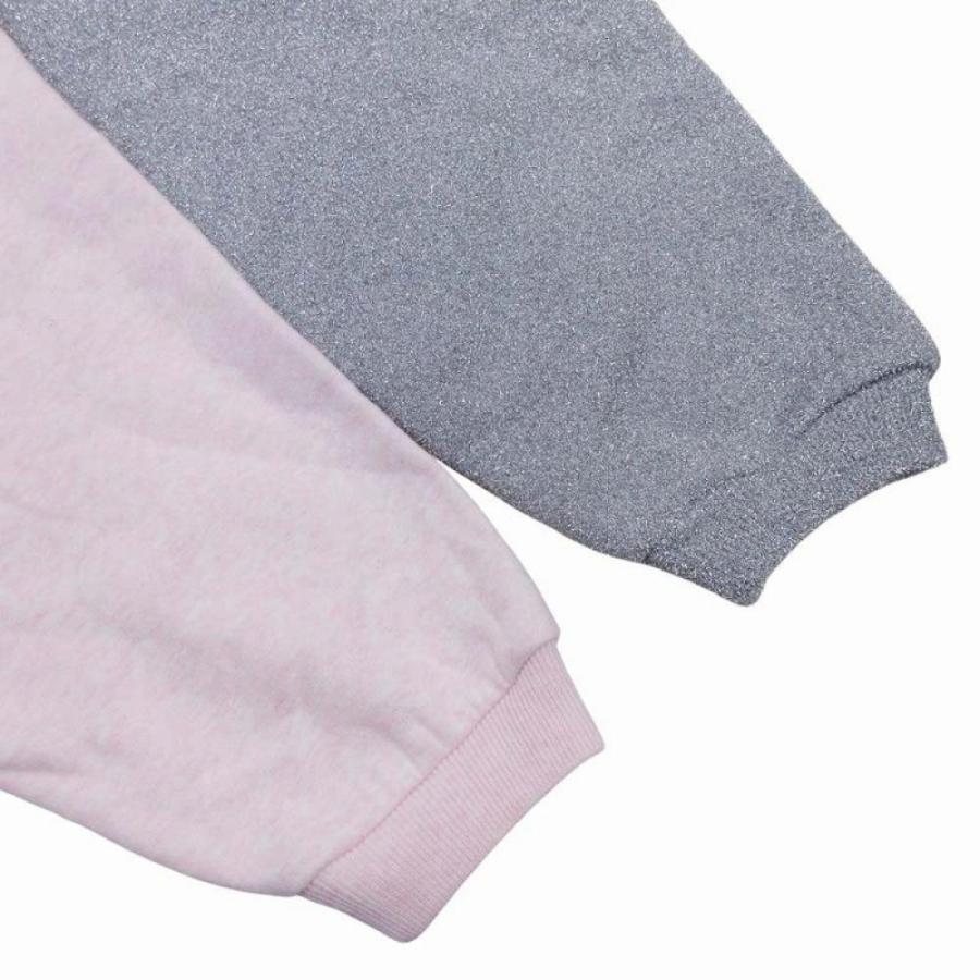 未使用 Dior x ERL ディオール イーアールエル 23ss ラメミックス スウェット パーカー フーディー L ピンク シルバー メンズ 古着 中古_2