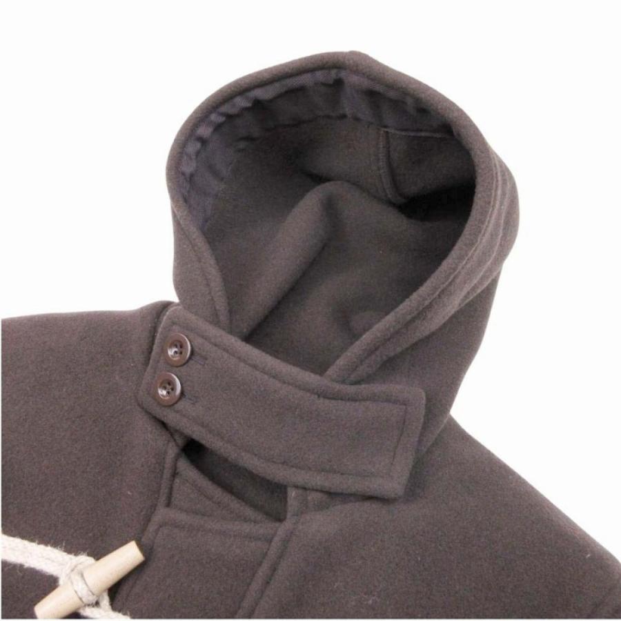 【美品】LENOウールカシミヤメルトンダッフルコート（ブラウン） カシミヤ混 LENO 美品 リノ 20aw ウールカシミヤ メルトン ロング ダッフルコート