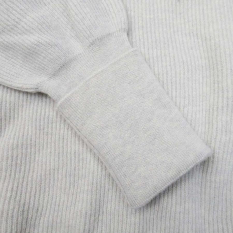 美品 Maison Margiela 4 メゾンマルジェラ 18aw エルボーパッチ セーター タートルネック オーバーサイズ ニット XS ライトグレー レディース 古着 中古 | Maison Margiela | 05