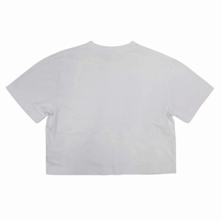良品 Alexander Wang アレキサンダーワン パステル エンボスロゴ クロップド Tシャツ ボックスシルエット 半袖  XS 白 ホワイト レディース 古着 中古 | alexanderwang | 01