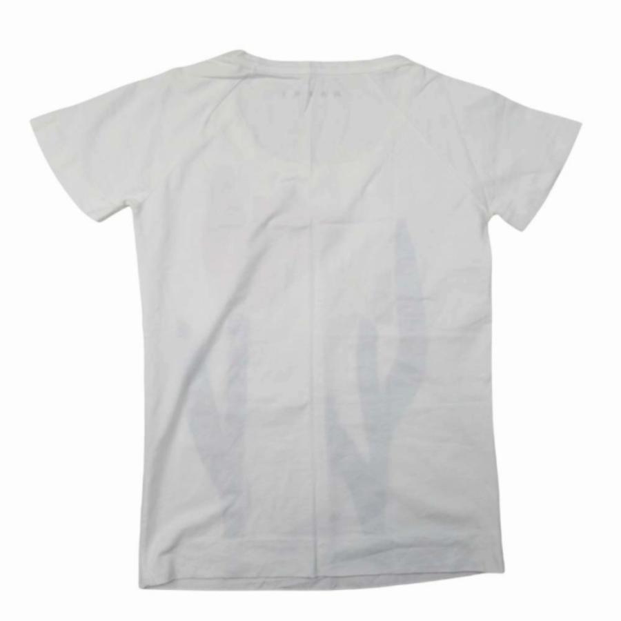 美品 MARNI マルニ 15ss チューリップ プリント Tシャツ 半袖 布帛切替 花柄 トップス 38 白 ホワイト レディース 古着 中古 | MARNI | 01