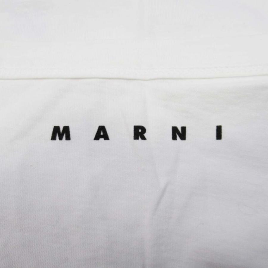 美品 MARNI マルニ 15ss チューリップ プリント Tシャツ 半袖 布帛切替 花柄 トップス 38 白 ホワイト レディース 古着 中古 | MARNI | 04