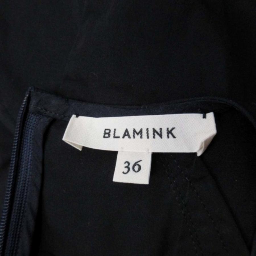新品同様 BLAMINK ブラミンク ボリューム ドルマンスリーブ ブラウス プルオーバー シャツ トップス カットソー 36 紺 ネイビー レディース 古着 中古 | BLAMINK | 06