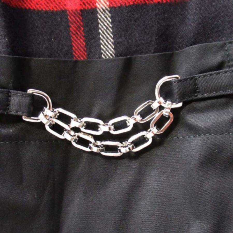 未使用 HERMES エルメス チェック柄 ベルテッド シャツワンピース コットンフランネル ドレス ドルマンスリーブ 34 紺 ネイビー レディース 古着 中古 | HERMES | 02