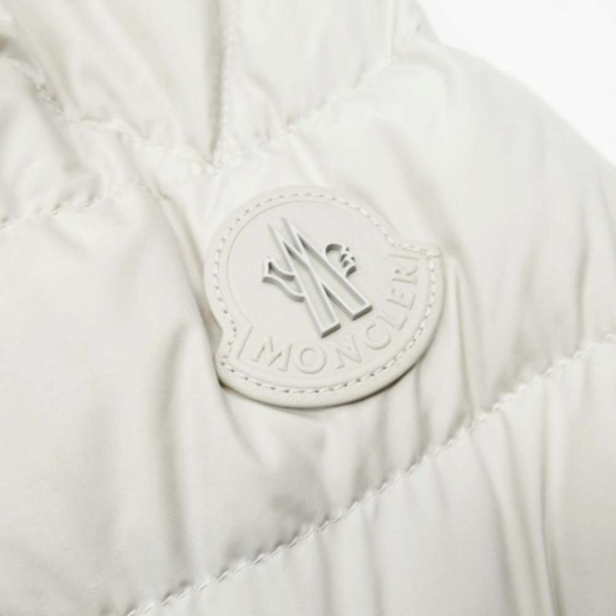 美品 MONCLER モンクレール 23aw TAJUNA GIUBBOTTO ダウンジャケット ライダース風 ブルゾン レザートリム 1 アイボリー メンズ 古着 中古 | MONCLER | 02
