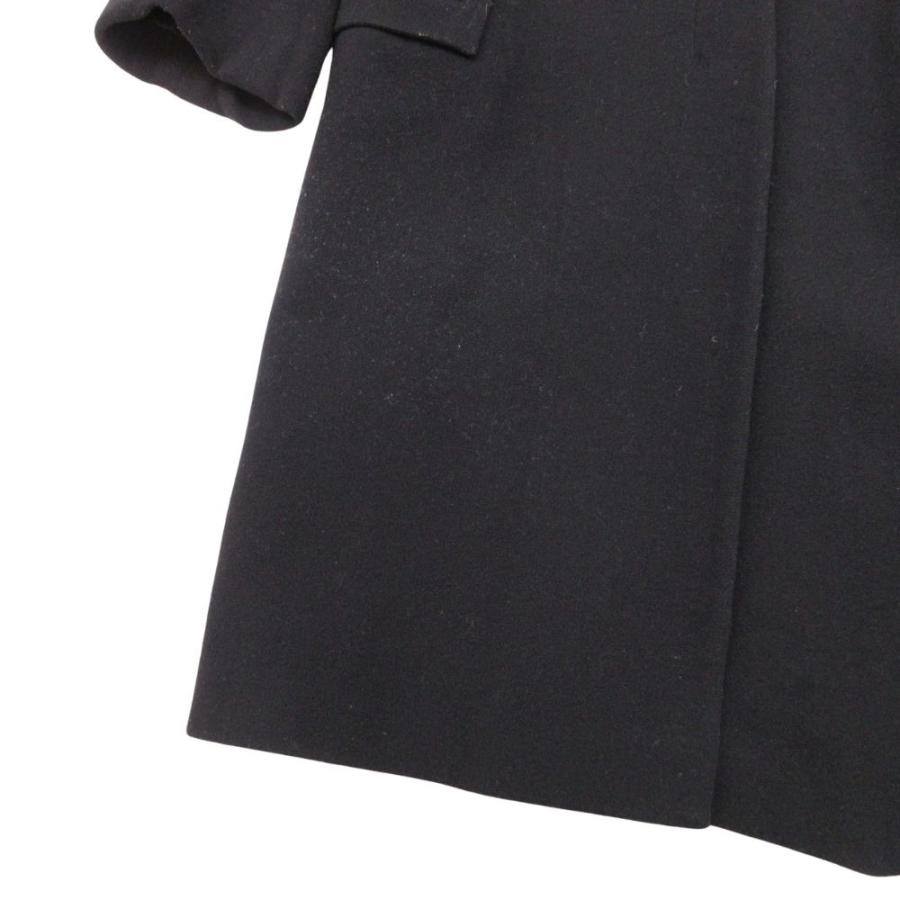 JIL SANDER ジルサンダー メルトンウール チェスターコート ロングコート ジャケット アウター 38 黒 ブラック レディース 古着 中古 | JIL SANDER | 03